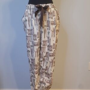 Aerie Urban Sketch Print Pants